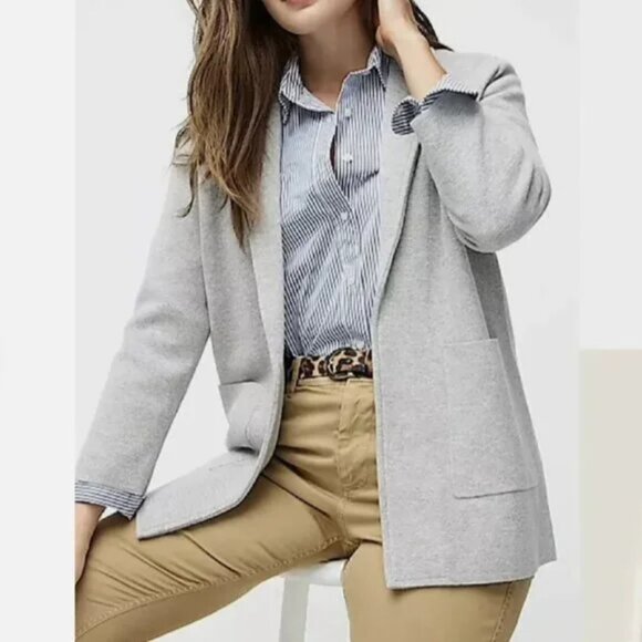 J.Crew Sophie Open-Front Sweater-Blazer, Merino Wool Blend, Size M - Picture 1 of 7